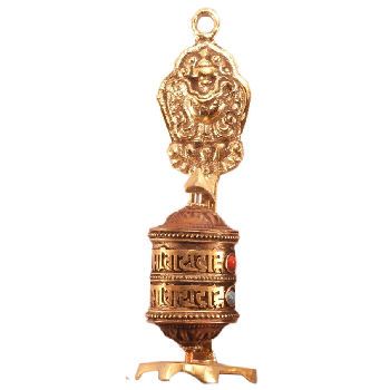 Tibetan Prayer Wheel Precious Umbrella PW-019F